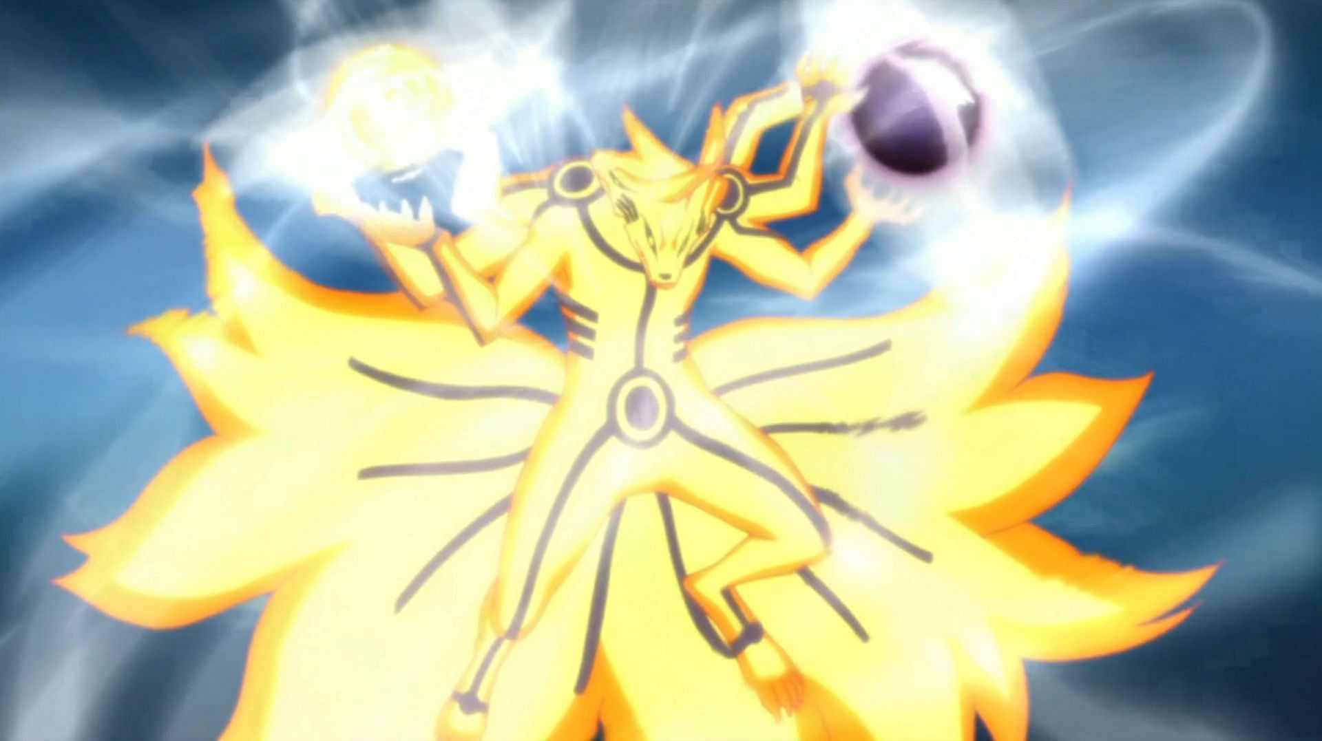 The Asura Kurama Mode in the final fight against Sasuke (Image via Studio Pierrot)